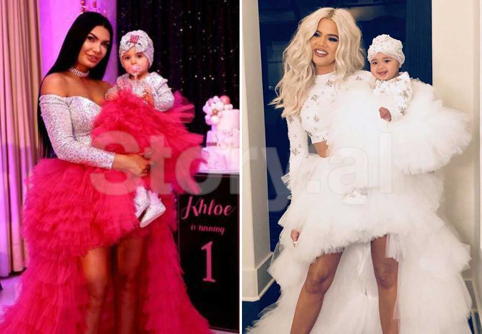 Zaimina Vasjari u frymëzua nga Khloe Kardashian dhe e bija, për veshjen e 1-vjetorit të vajzës