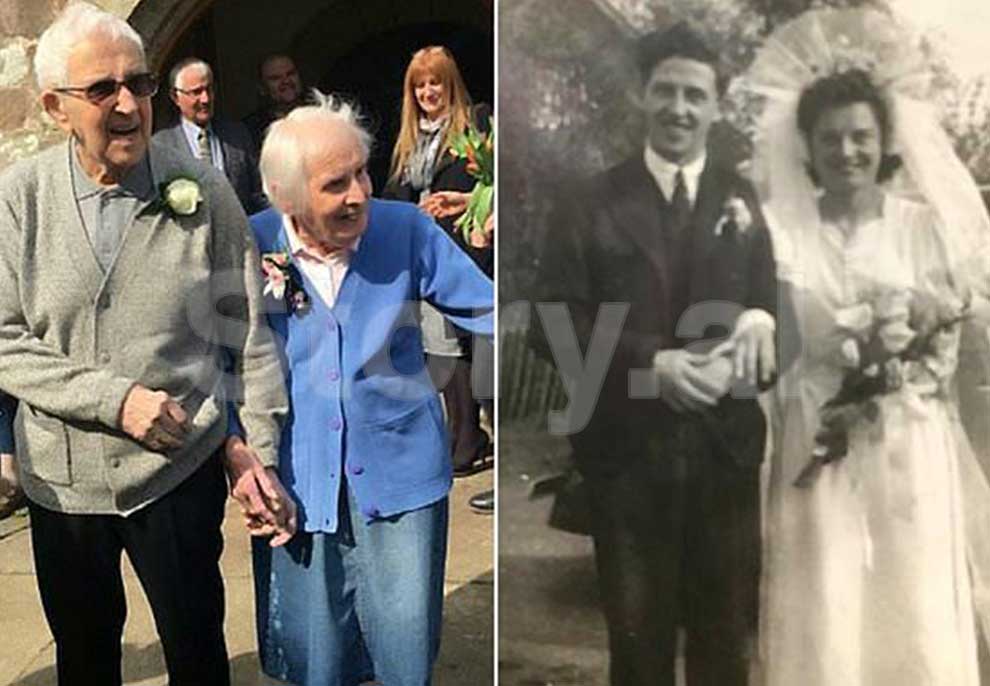 Ceremonia e rrallë/ Çifti i 95-vjeçarëve kurorëzohen në kishë