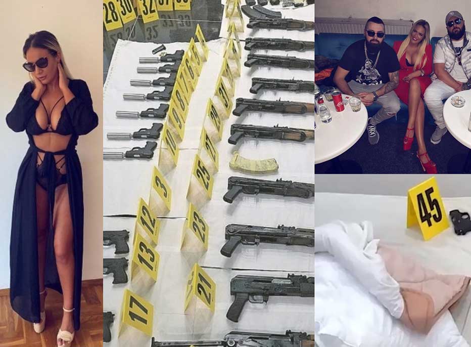 Këngëtarja trafikonte armë për mafien serbe