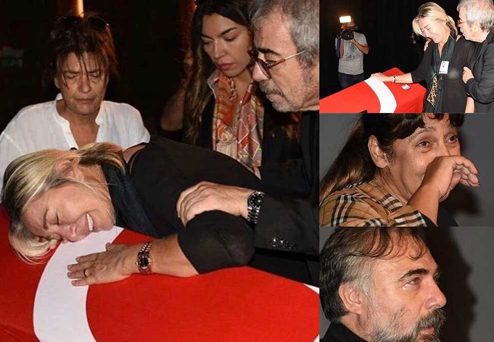 E shoqja e shtrirë mbi arkivol, dalin foto nga varrimi i aktorit turk, kolegët i japin lamtumirën me lot në sy
