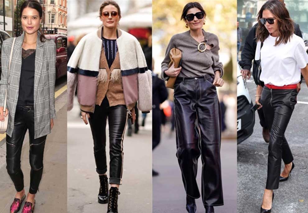 15 mënyra për të veshur pantallonat e lëkurës si ikonat e modës