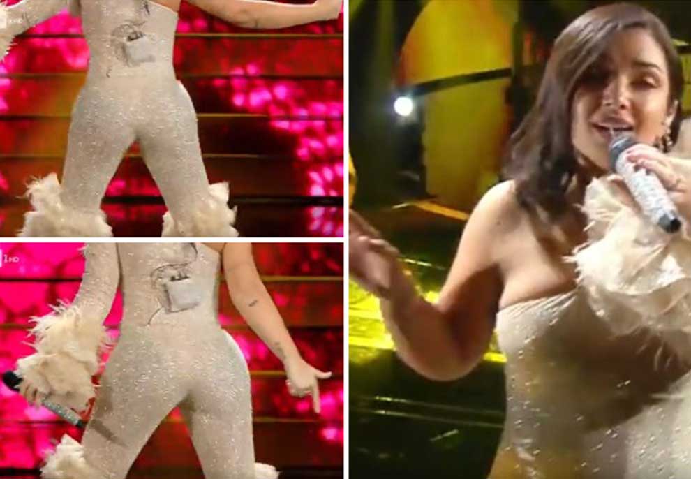 VIDEO/ Këngëtarja që bëri historinë e Sanremo, “shpërthen” gjatë performancës në skenën e Ariston, elektrizon me “twerk”