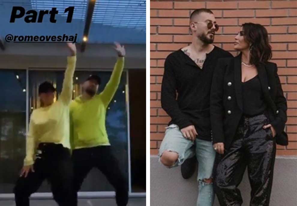 Për herë të parë postojnë VIDEON bashkë, Jonida dhe Romeo pranojnë me një kërcim romancën e tyre, veshur njësoj çifti në harmoni perfekte