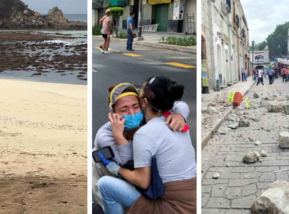 Pamje të frikshme nga tërmeti në Meksikë: Deti tërhiqet, ndërtesat ‘shkunden’ nga vendi