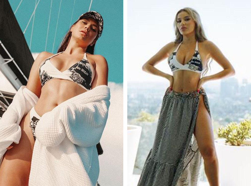 Tayna dhe Elvana Gjata bëjnë xing me bikinit, kush kopjoi kë?
