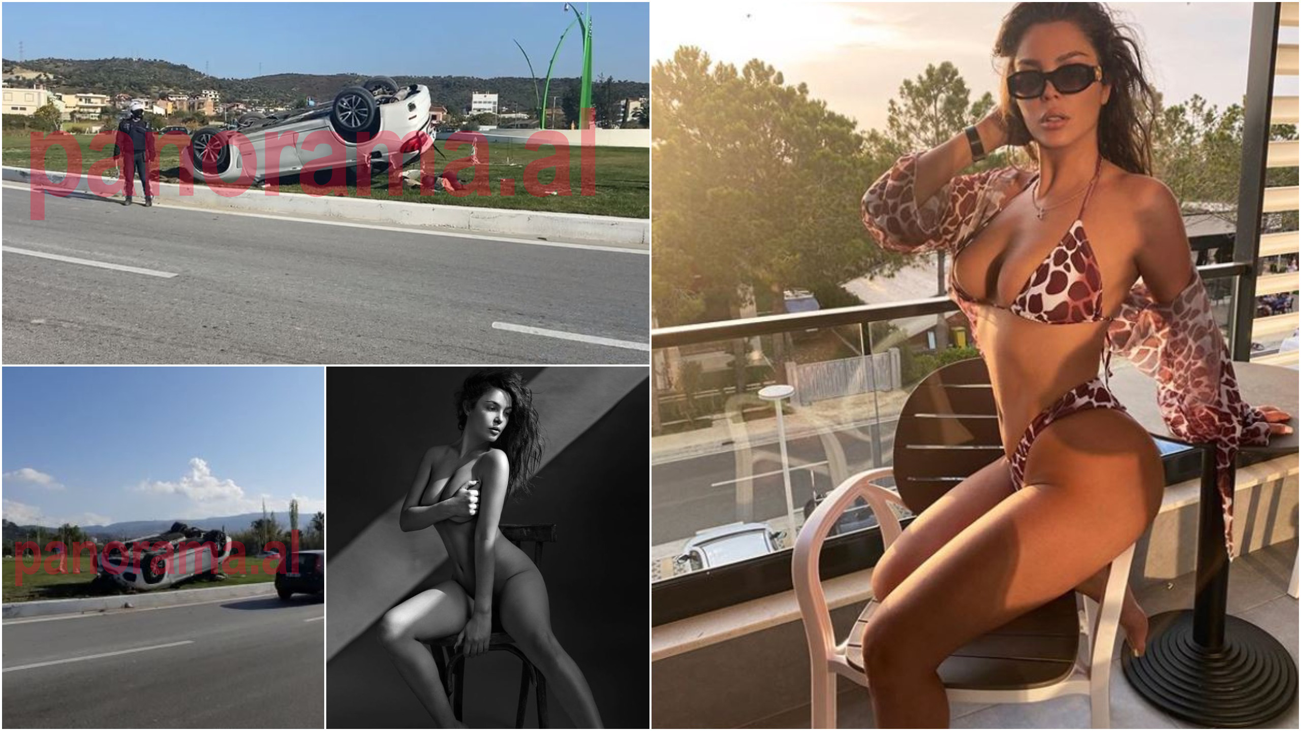 VIDEO/ Aksidentohet Françeska Jaçe, shikoni si është kthyer përmbys BMW-ja e saj. Pak orë para ngjarjes postoi në rrjetet sociale…
