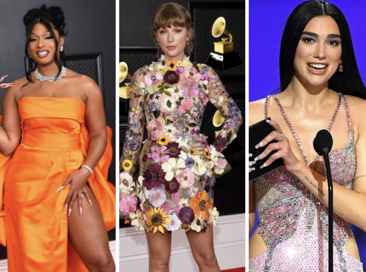 Maska, kapele, ngjyra neon! Çfarë veshën artistët botërorë në ‘Grammy 2021’? Fotot nga tapeti i kuq