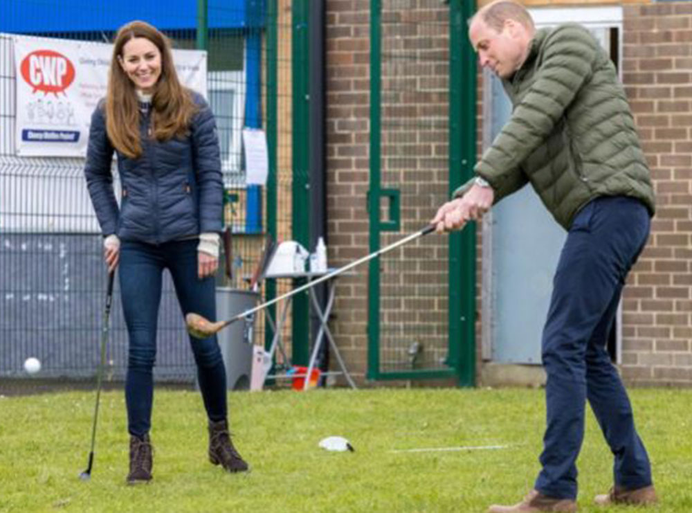 Kate dhe William duke luajtur golf të qeshur e të lumtur, 2 ditë para 10-vjetorit të martesës