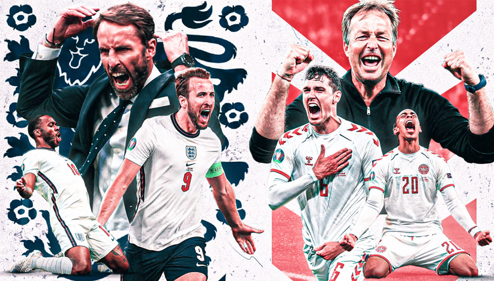 Wembley, tifozët e gjithçka, favorizojnë Anglinë: Danimarka surprizë, kundër atyre që nuk kanë pësuar ende gol