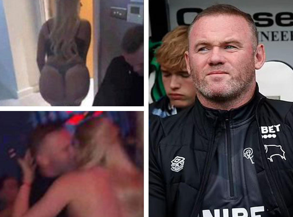 Pozuan gjysmë të zhveshura e duke puthur Rooney, modelet kërcënohen me vdekje