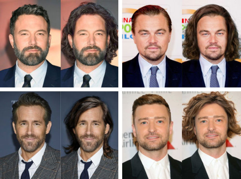 Kështu do të dukeshin 10 yjet e Hollywood-it me flokë të gjatë (FOTO)