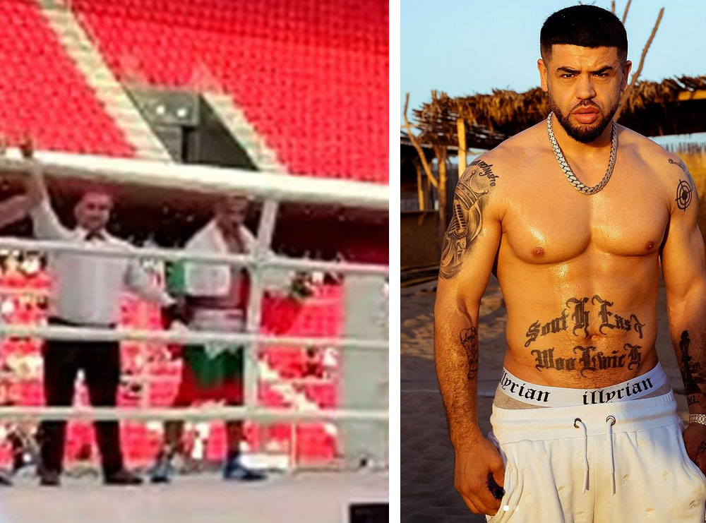 Kushëriri i tij boksier triumfon ndaj bullgarit në “Air Albania”, feston Noizy