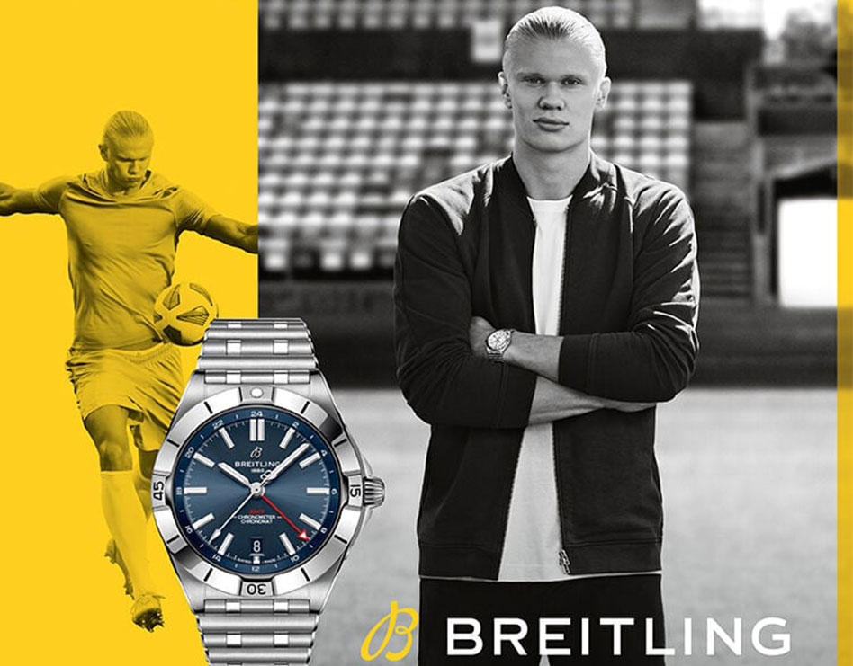Haaland, imazhi i një marke orësh luksoze: norvegjezi ekspozon Breitling me vlerë 5300 euro