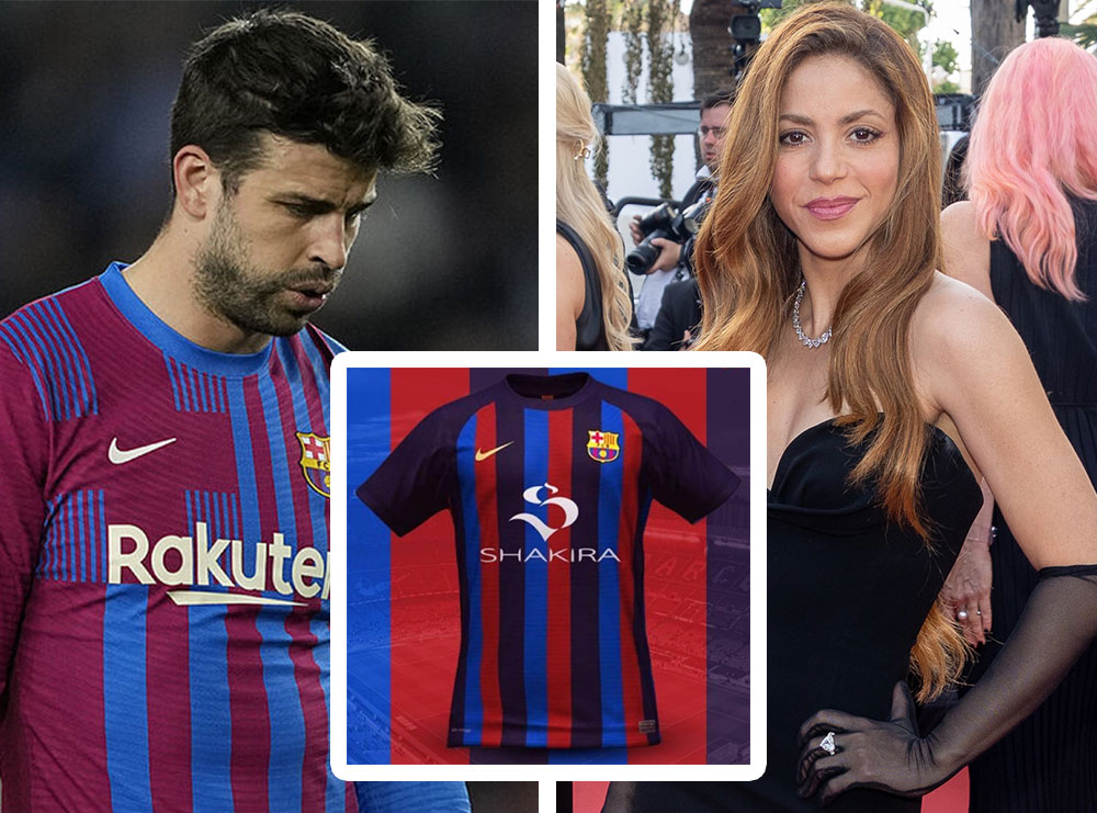 Karma kthehet gjithmonë: çfarë sikleti për Piqué, i detyruar të veshë fanellën me të shkruarën ‘Shakira’