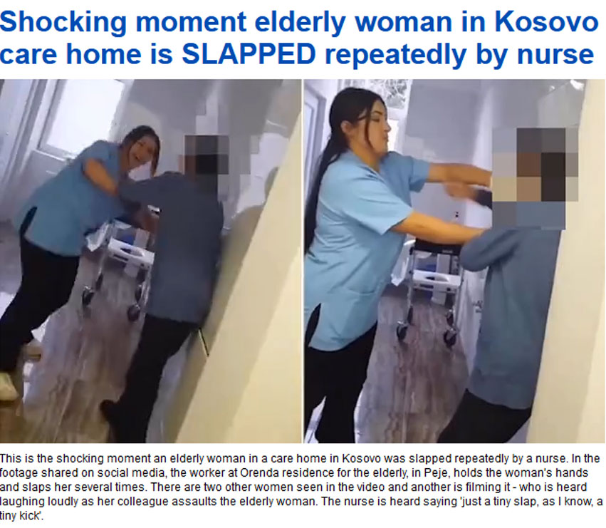 “Shokuese, infermierja rreh të moshuarën në azil”, Daily Mail i bën jehonë skandalit në Pejë
