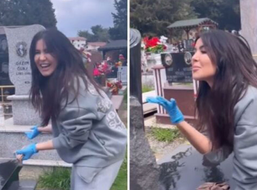 Video e Megi Pojanit në varreza bën xhiron e rrjetit