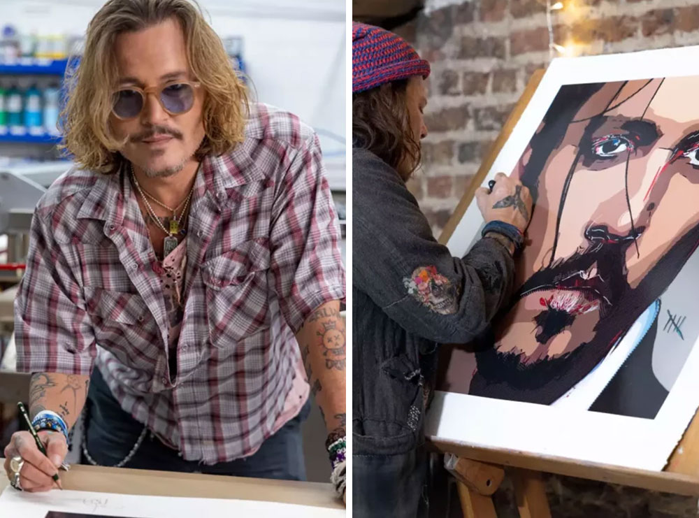 Johnny Depp nxjerr në shitje autoportretin e tij