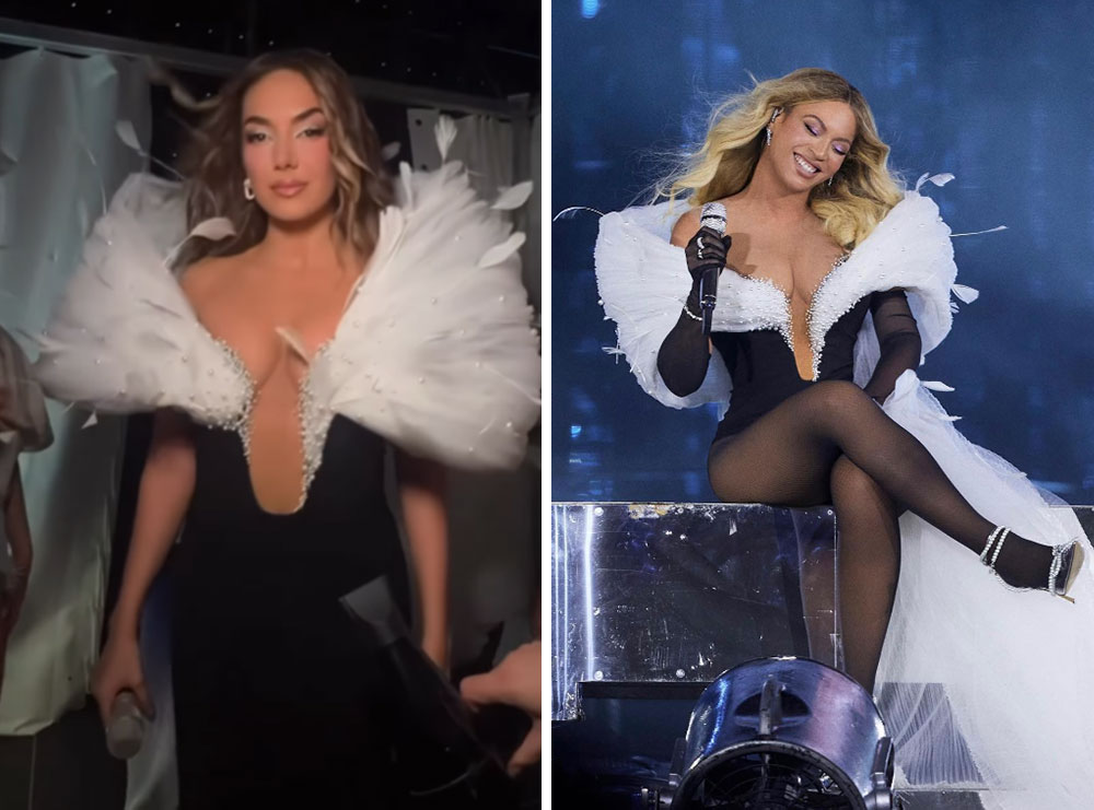 Beyonce vesh të njëjtin fustan si Elvana Gjata, krijuar nga Valdrin Sahiti