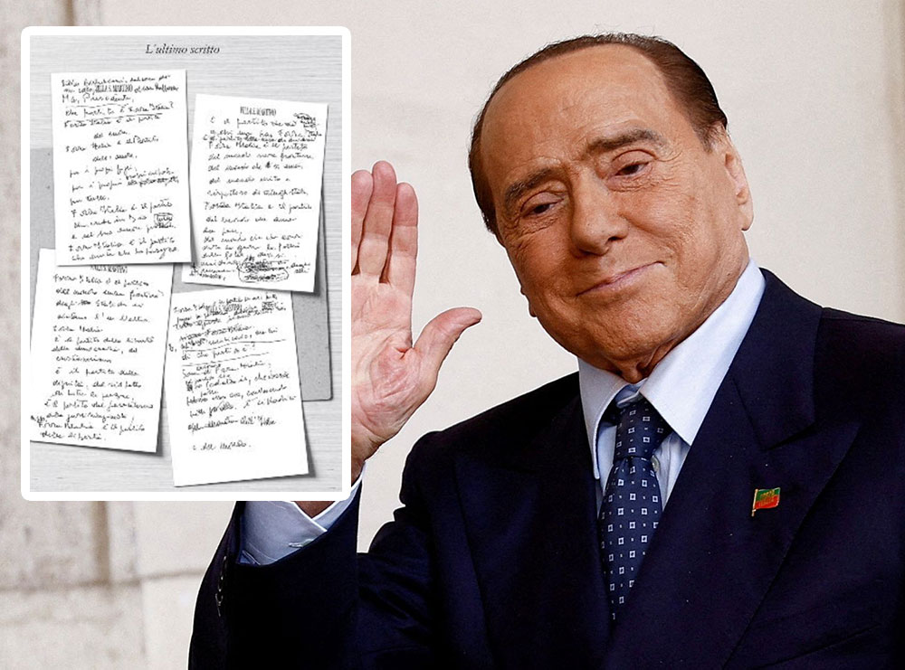 Zbulohet letra që shkruajti Silvio Berlusconi dy ditë para vdekjes!