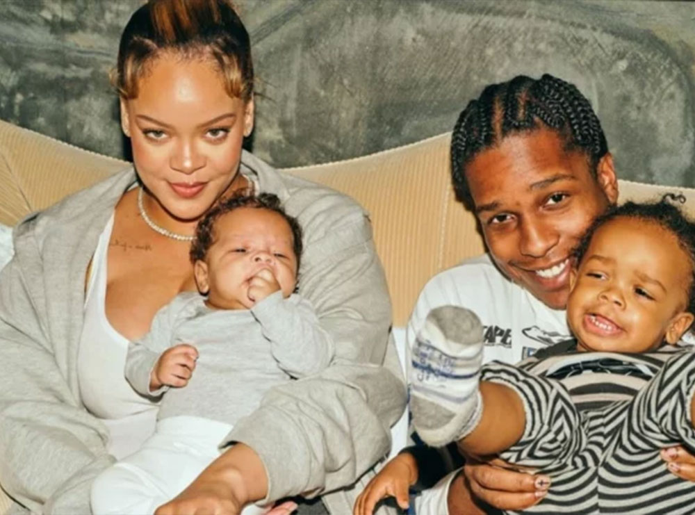 Foto të rralla familjare të Rihanna dhe ASAP Rocky me fëmijët e tyre