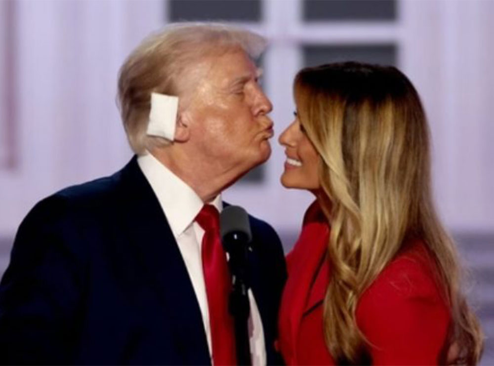 Melania bën daljen e rrallë në dy vitet e fundit, Trump e pret me puthje në konventën e republikanëve